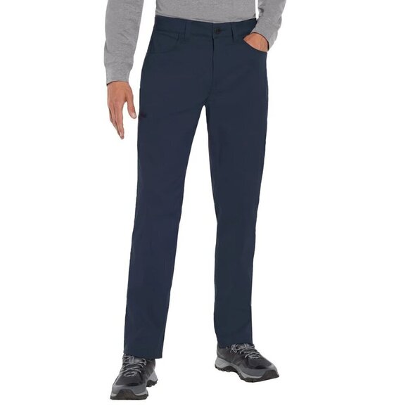 Orvis Mens Tech Pant 32 x 32 Navy Blue Stretch Nylon Spandex Zippered Pocket - Picture 2 of 5